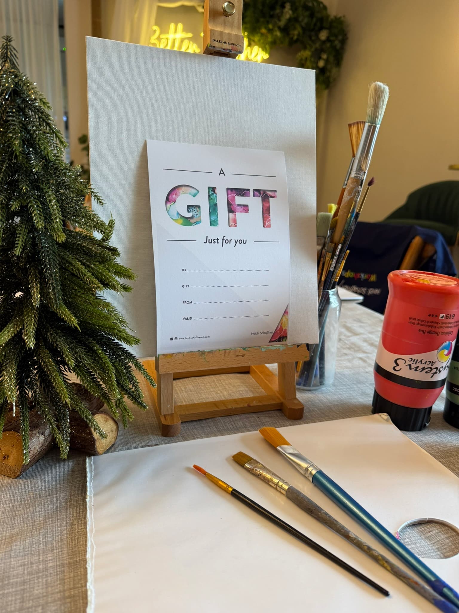 Brush & Brunch Christmas Workshop 10-1pm Dec Friday 4th December - Image 3